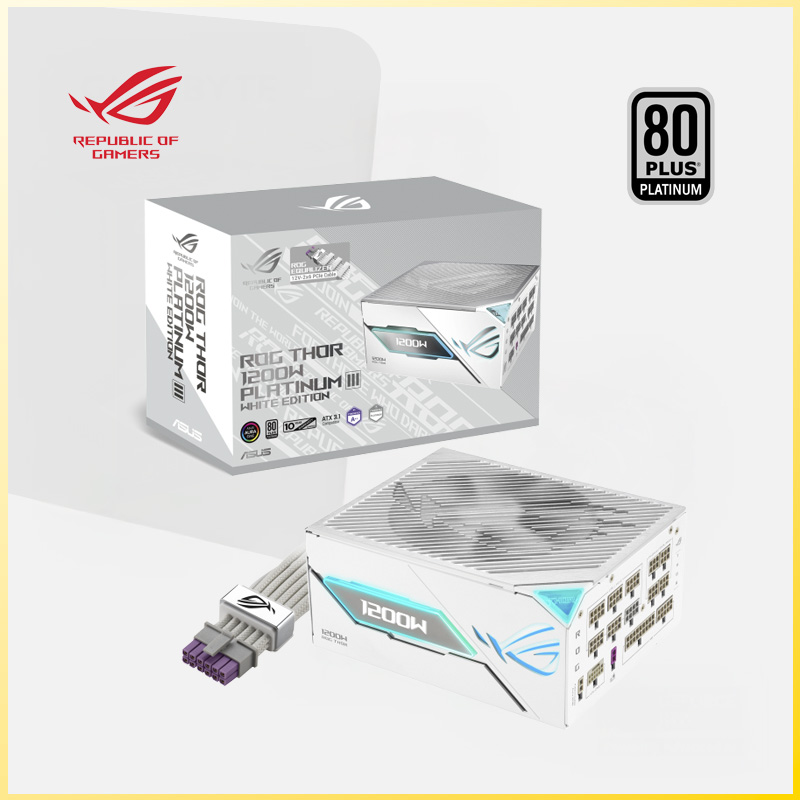 FUENTE ASUS ROG THOR P3 1200W 80+ PLATINUM  WHITE EDITION