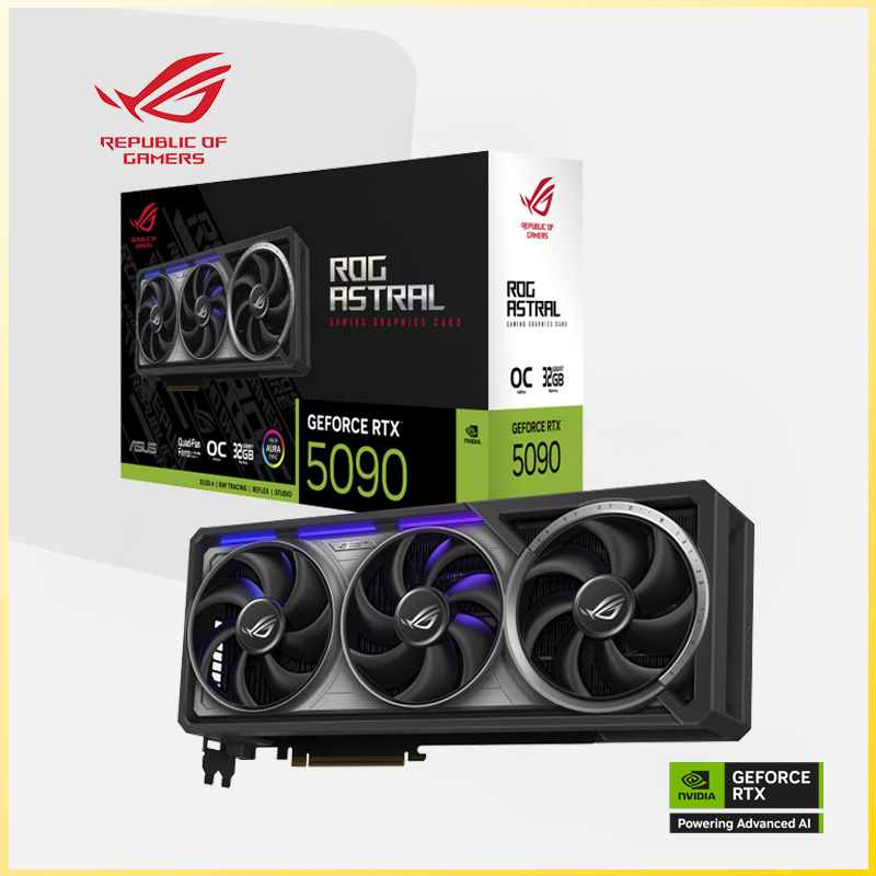 TARJETA DE VIDEO NVIDIA RTX 5090 ASUS ROG ASTRAL 32GB GDDR7 BLACK EDITION