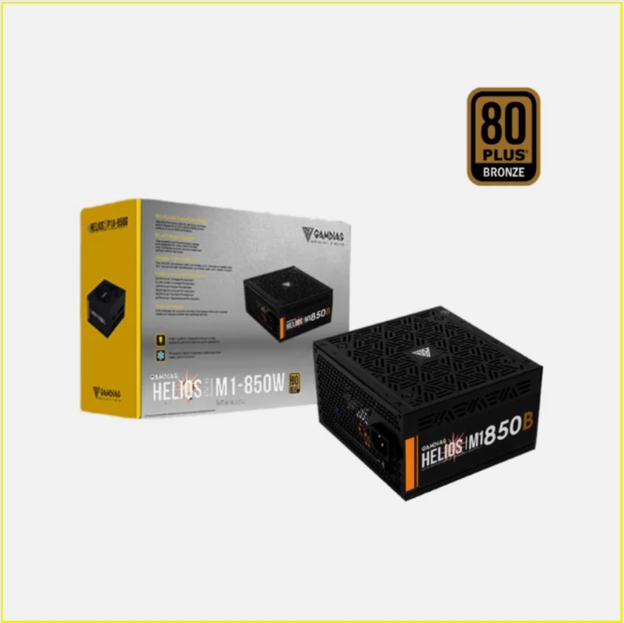 FUENTE DE PODER GAMDIAS HELIOS 850W  80 PLUS BRONZE