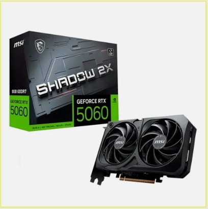 TARJETA DE VIDEO MSI GEFORCE RTX 5060 8GB SHADOW 2X OC  GDDR7