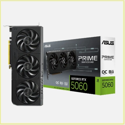 TARJETA DE VIDEO NVIDIA RTX 5060 ASUS PRIME TRIPLE FAN 8GB GDDR7