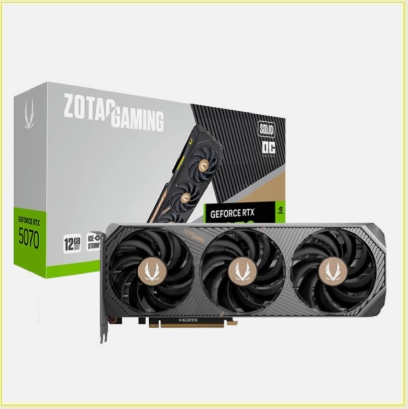 VGA ZOTAC GAMING GEFORCE RTX 5070 SOLID OC 12GB GDDR7