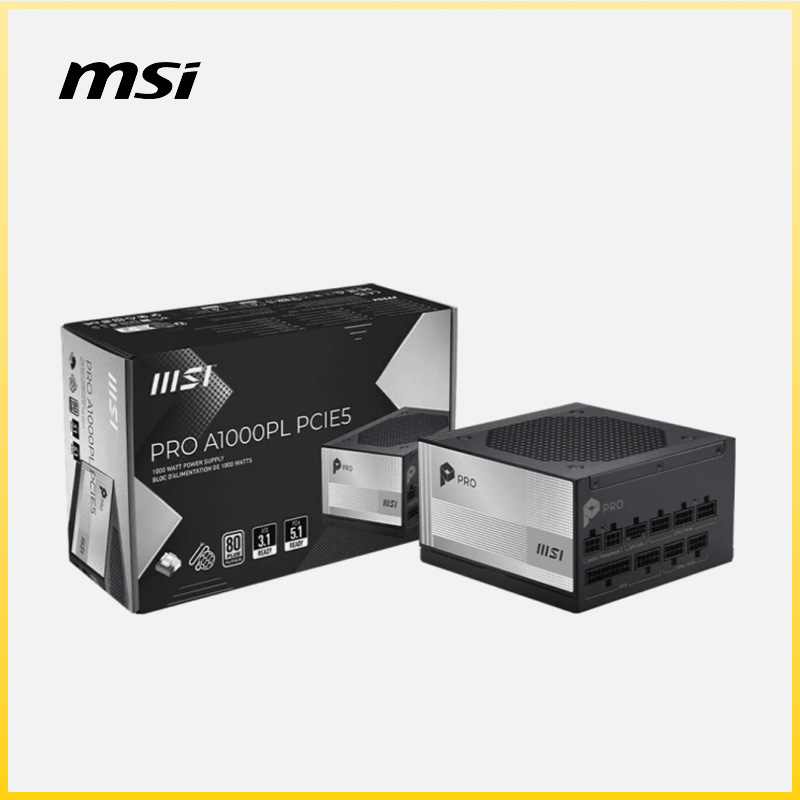 FUENTE DE PODER MSI PRO A1000PL 1000W 80+ PLATINUM MODULAR