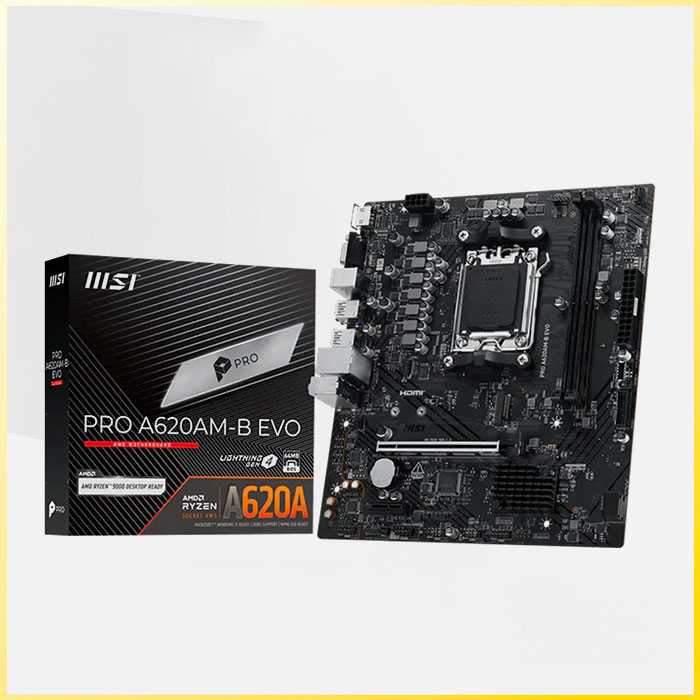 PLACA MADRE MSI PRO A620AM-B EVO (PRO A620AM-B EVO) SOCKET AM5 RAM DDR5 BUSS 6000 MHZ