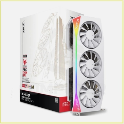 TARJETA DE VIDEO XFX SWIFT RADEON RX 9070 XT WHITE  RGB MAGNETIC AIR 16GB GDDR6
