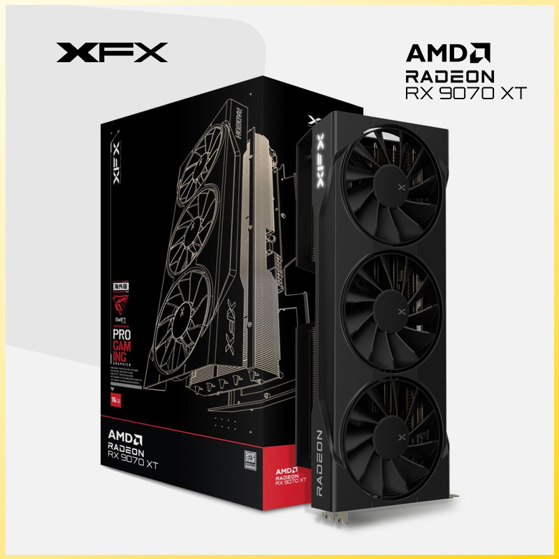 TARJETA DE VIDEO XFX SWIFT RADEON RX 9070 XT 16GB GDDR6 
